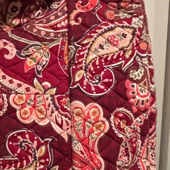 Vera Bradley vintage Piccadilly Plum Paisley Plaid Hobo bag Crossbody Purse - Picture 11 of 13